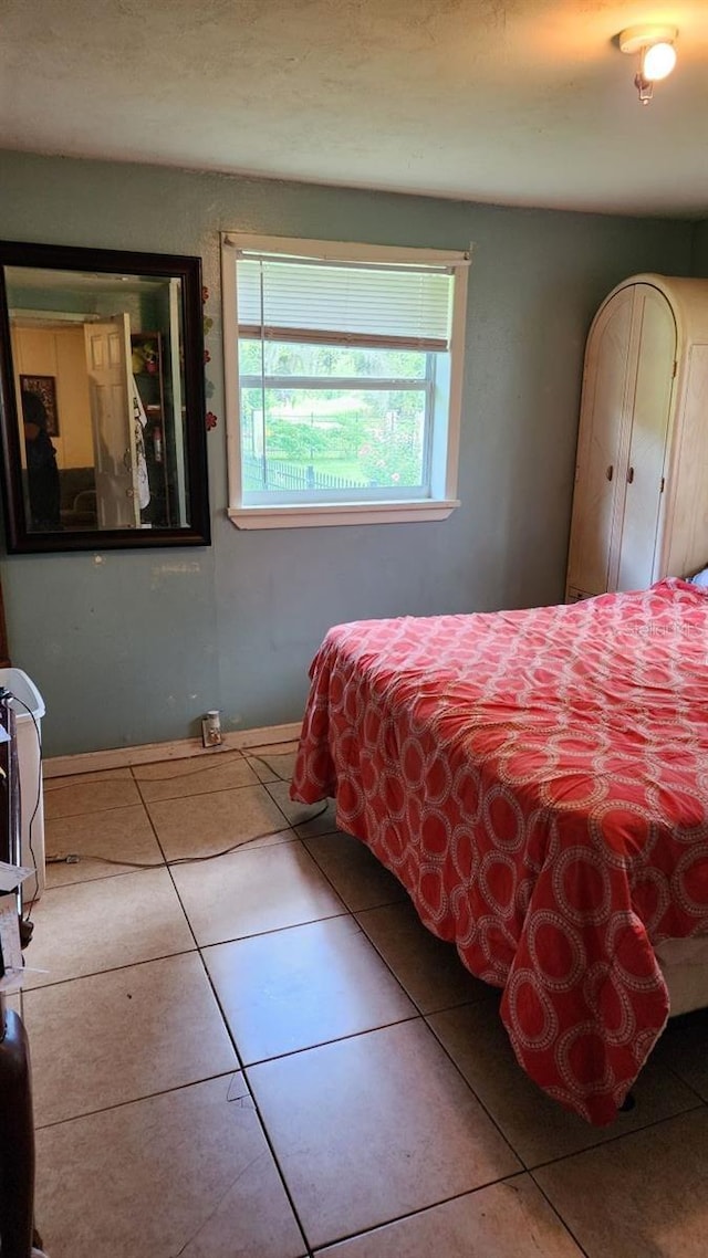 view of tiled bedroom