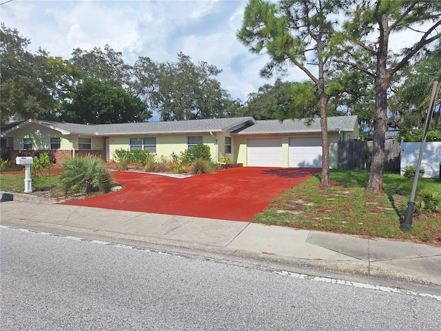 ranch-style house with a garage