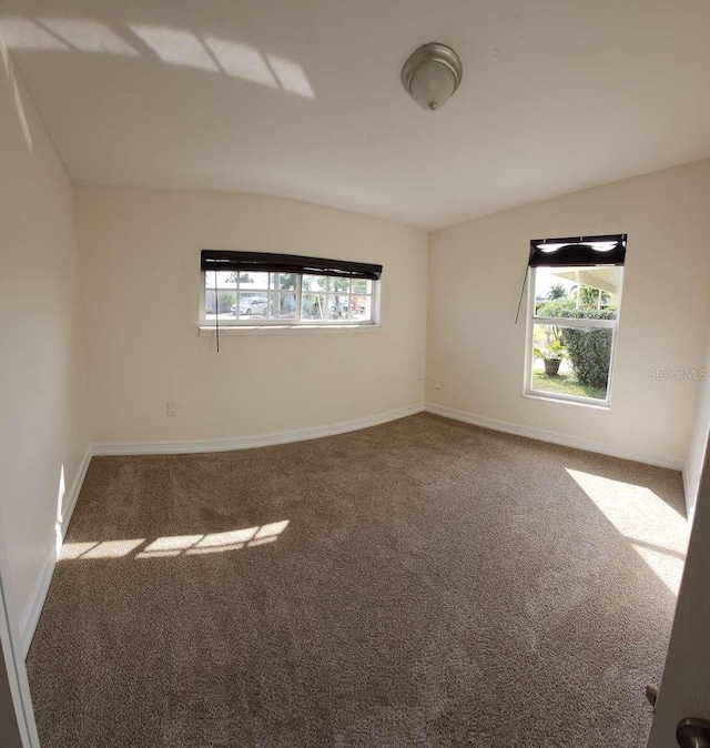 carpeted spare room featuring a healthy amount of sunlight