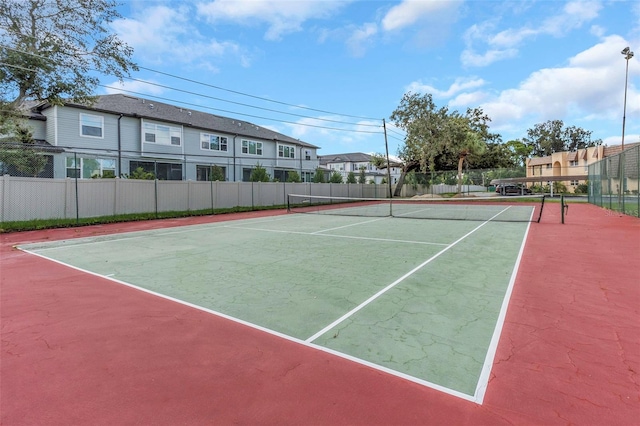 view of tennis court