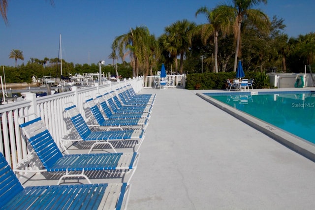 view of pool