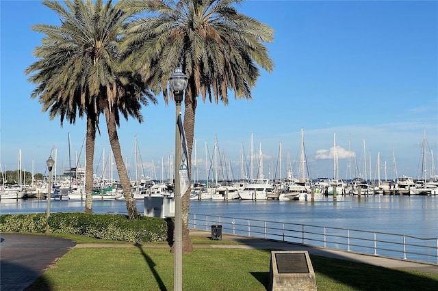 view of water feature