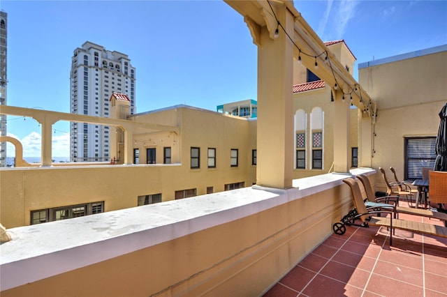 view of balcony