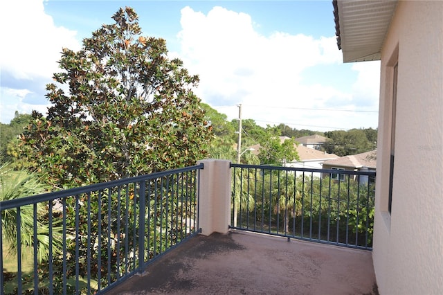 view of balcony