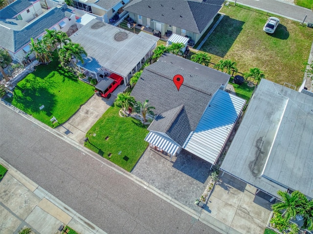 bird's eye view featuring a residential view