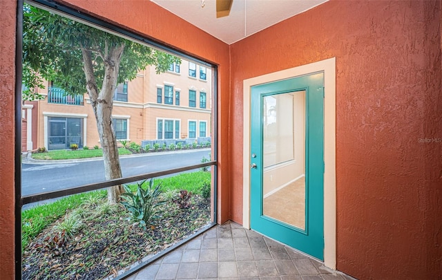 view of doorway to outside