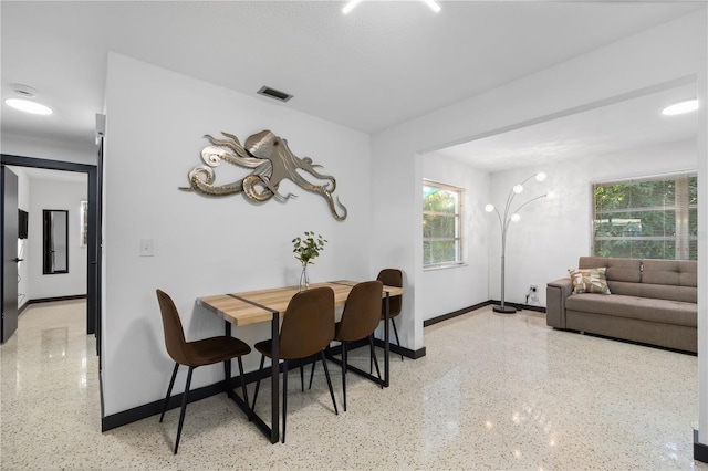 view of dining area