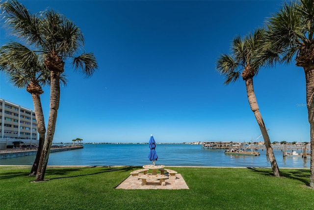 view of water feature