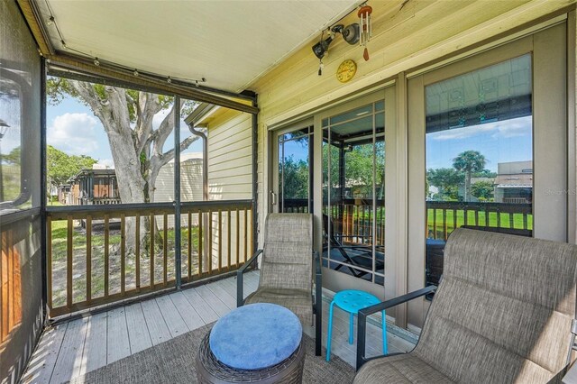 sunroom / solarium with plenty of natural light