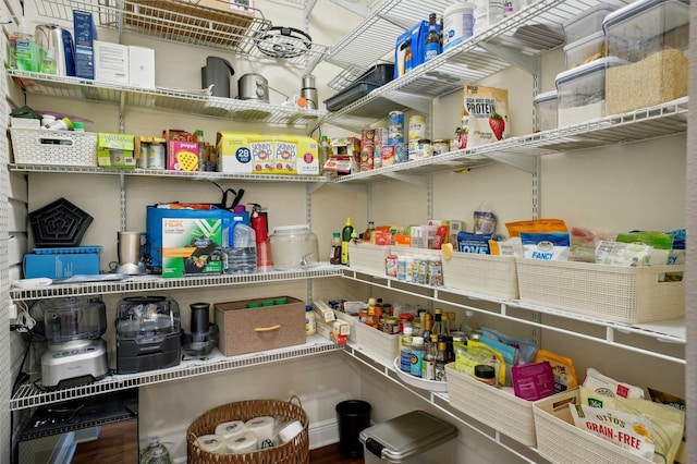 view of pantry