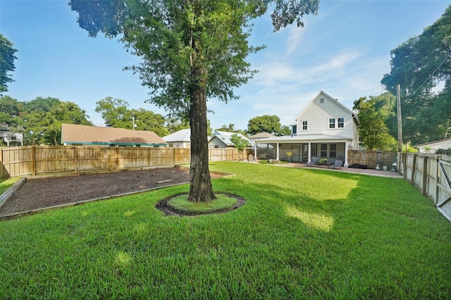 view of yard with a patio