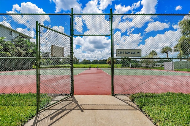 view of tennis court