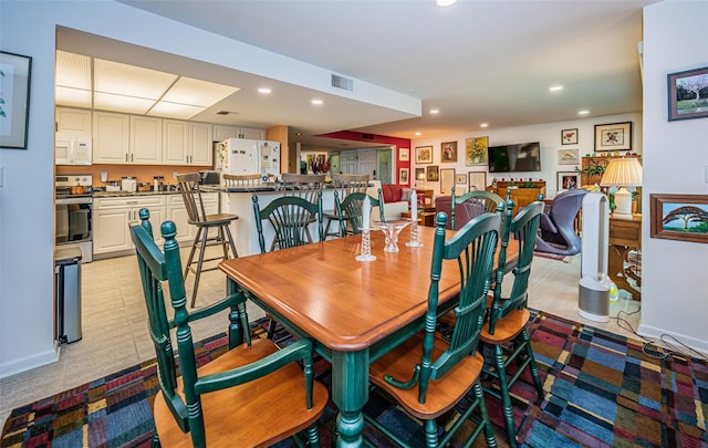 view of dining space