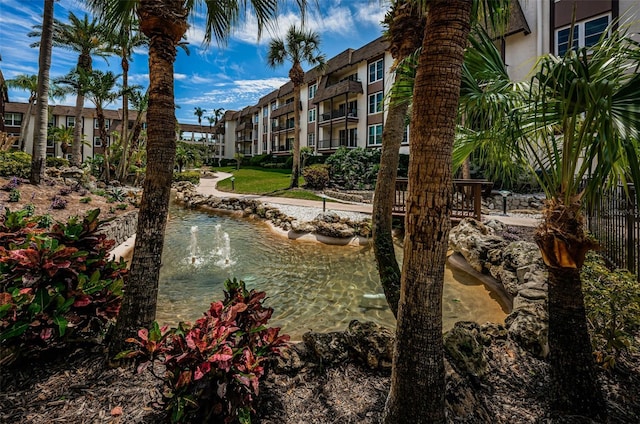 view of water feature