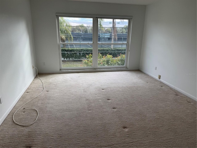 spare room with carpet flooring