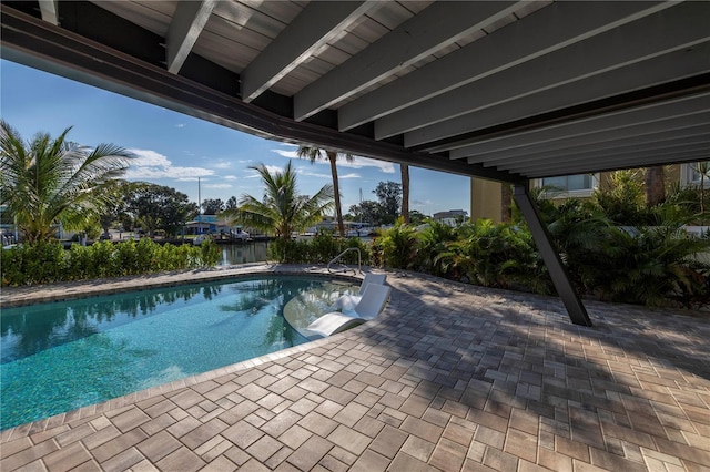 pool featuring a patio