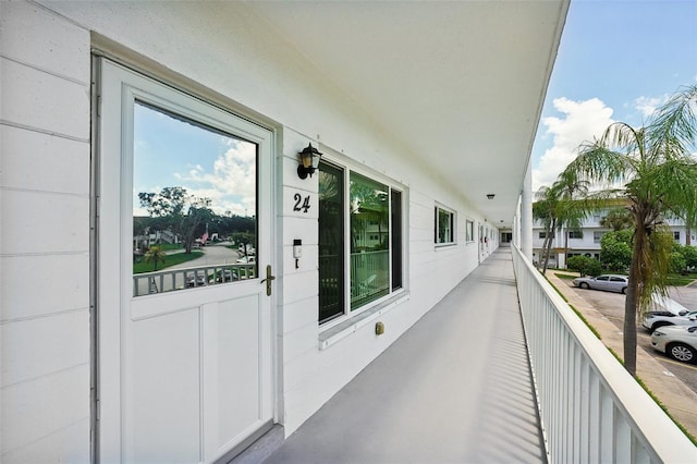 view of balcony