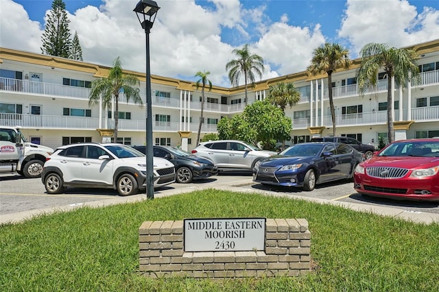 view of vehicle parking