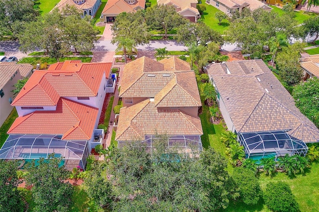 birds eye view of property featuring a residential view