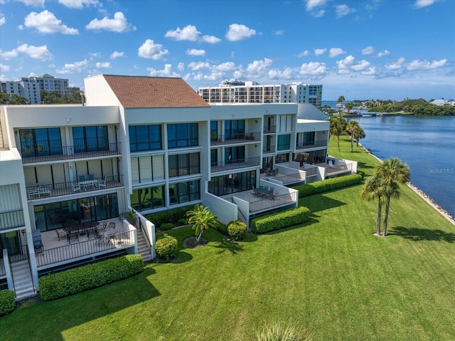 view of property featuring a water view