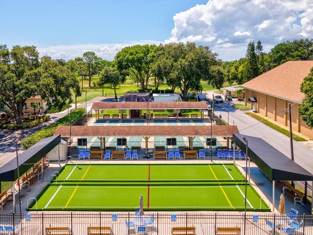 view of tennis court