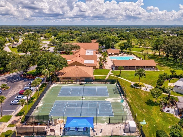 birds eye view of property