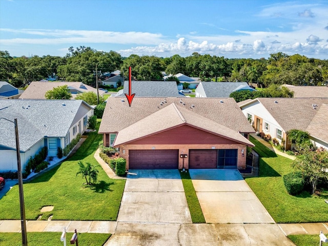 birds eye view of property