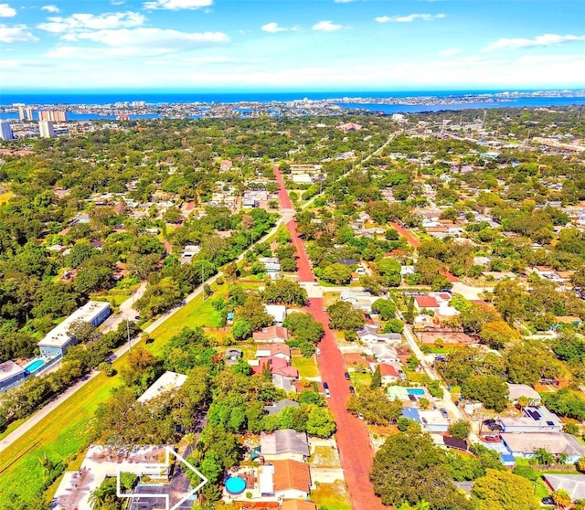 6220 5th Ave S, Saint Petersburg, FL 33707 - birds eye view of property featuring a water view