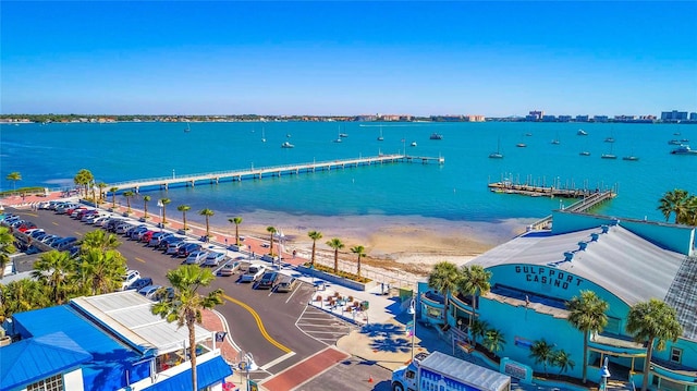 6220 5th Ave S, Saint Petersburg, FL 33707 - birds eye view of property featuring a water view