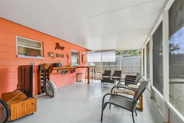 view of sunroom / solarium