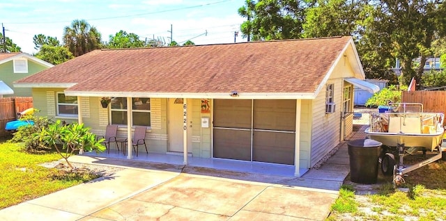 view of front of home featuring a porch