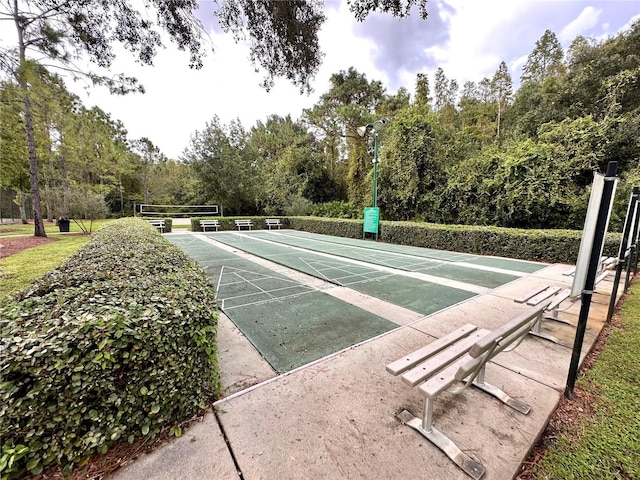 surrounding community with shuffleboard