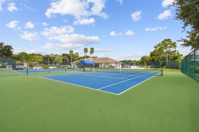 view of tennis court