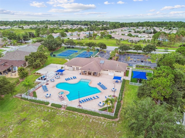 birds eye view of property