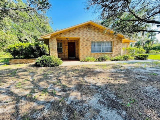 view of front of home