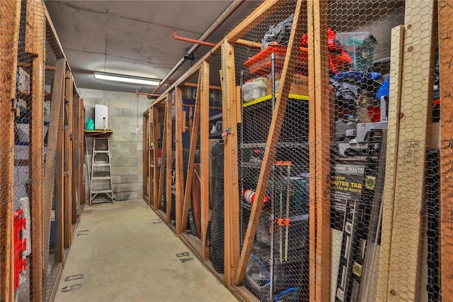 view of storage area