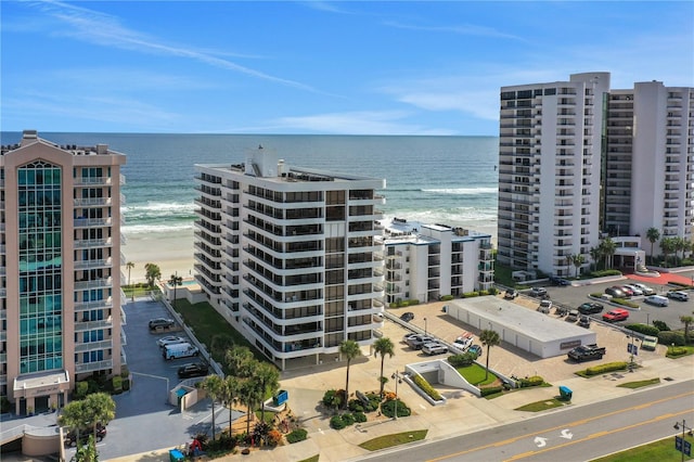 property's view of city featuring a water view