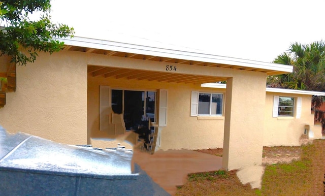 view of rear view of property