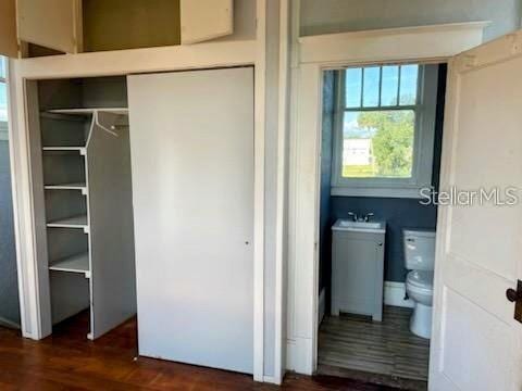 closet with sink