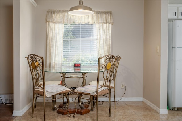 view of dining area