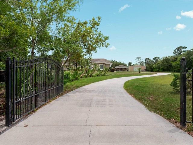 exterior space with a lawn