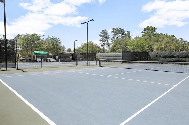 view of tennis court