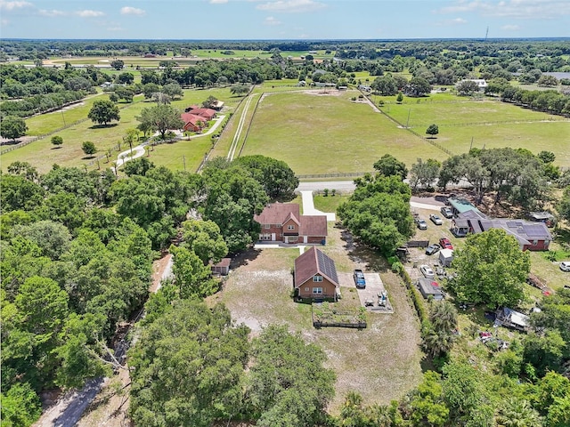 bird's eye view featuring a rural view