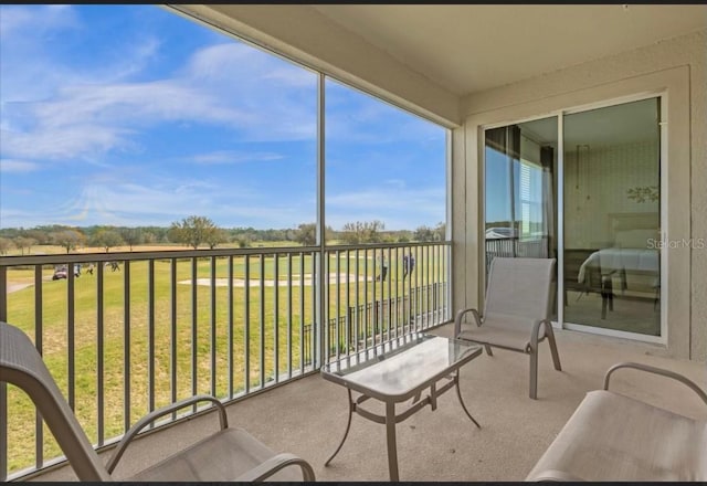 view of sunroom