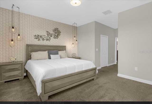 505 Ocean Course Ave Unit 505, Davenport, FL 33896 - bedroom with baseboards, carpet, and wallpapered walls
