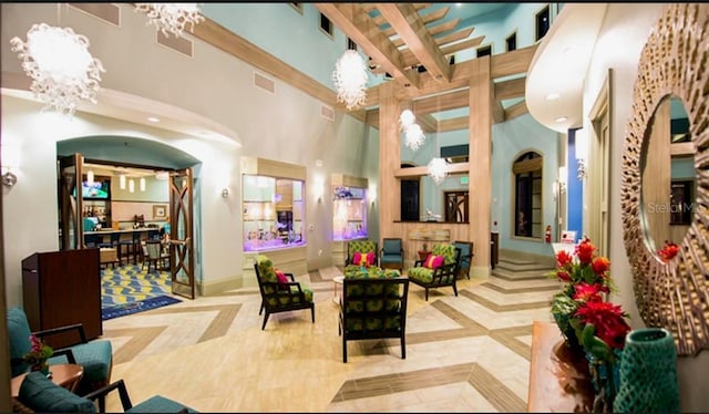 505 Ocean Course Ave Unit 505, Davenport, FL 33896 - lobby with a towering ceiling and recessed lighting