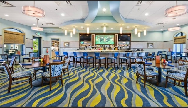 505 Ocean Course Ave Unit 505, Davenport, FL 33896 - dining space featuring carpet and recessed lighting