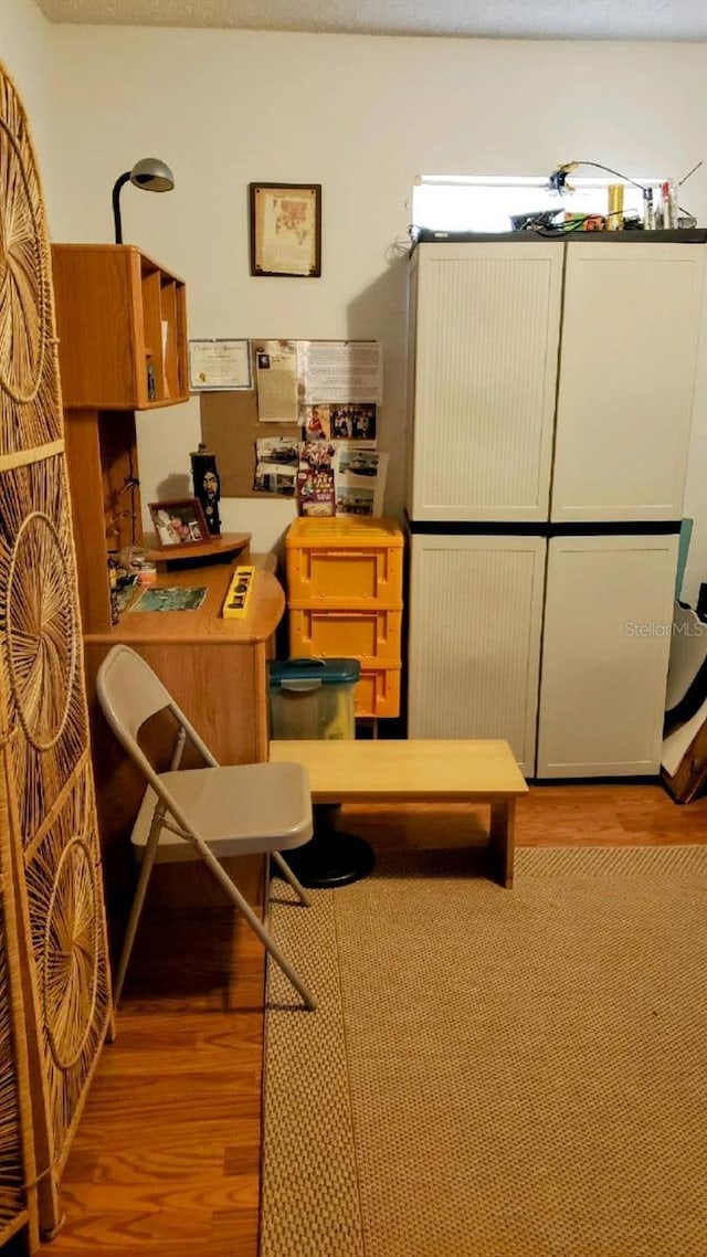 kitchen featuring light hardwood / wood-style flooring