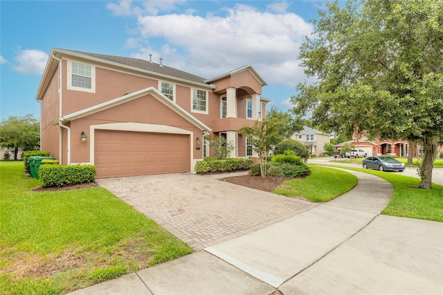 view of front of home with a front yard