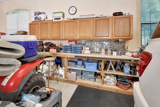 view of storage room